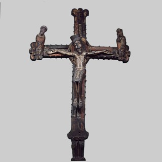 Calvary with the Virgin and Saint John called Tragó de Noguera.