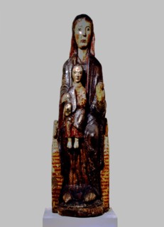 Virgin and Child, polychromed sculpture.