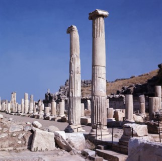 Columns from the ruins of Ephesus.