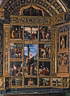 Altarpiece of Saint Helen, 1521, by Pedro Fernandez.
