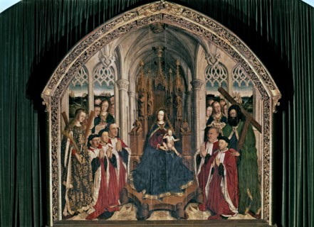 'The Virgin of the counselors', painting on table, 1443-1445.