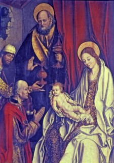 Detail of the 'Epiphany', table by Fernando Gallego.