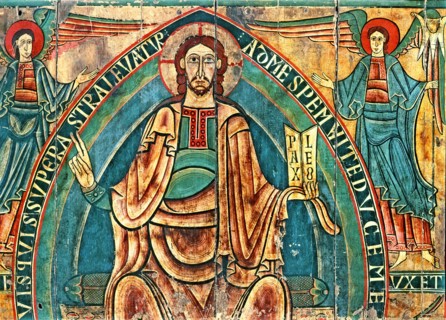 Canopy of Ribes de Freser (Ripollés), fragment of the 'Pantocrator'.