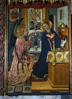The Annunciation', table from the 'Altarpiece of the Constable of Portugal', painting on wood, 14?
