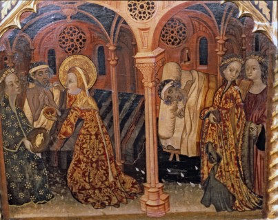 Saint Elisabeth helping the ill', table in the altarpiece of Saint Bartholomew and Saint Elisabet?