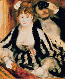 'The Box', 1874, oil painting by Auguste Renoir.