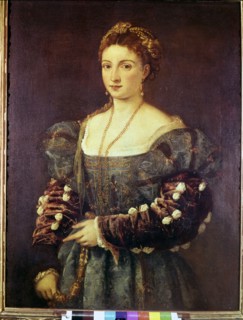 'The Beauty', portrait of woman by Tiziano.