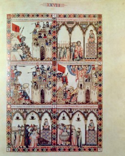 Cantiga XXVIII: Esta é como Santa maria deffendeu Costantinobre dos mouros que a conbatian e a cu?