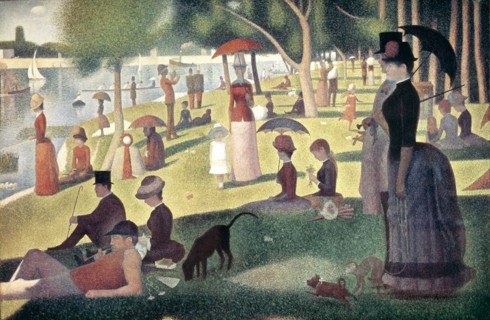 Sunday afternoon in the Grande-Jatte Island', work by Georges Seurat.