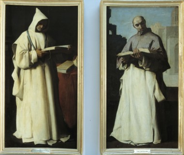'Saint Artaldo' (Left) 'Saint Antelmo', from the Carthusian monastery of Our Lady of Defensión i?