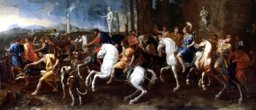 Hunting Meleagro' 1637-1638, work by Nicolas Poussin.