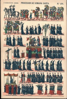Popular holy cards, Easter procession, edited by Editorial Paluzie of Barcelona, ??page # 376, 19?