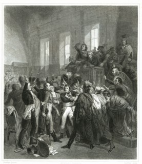 Napoleon Bonaparte is booed in the Council of Five Hundred on November 9, 1799 (18 Brumaire) to m?