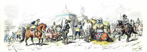 Thirty Years War. Camp in front of Nuremberg. Headquarters of Gustav II Adolph, king of Sweden. 1?