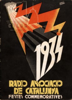 Cover of the magazine Radio Associació of Catalonia. Festival commemorating the tenth anniversary?