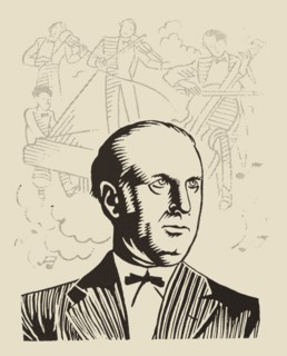 Joan Manén Planas (1883-1971), Catalan violinist and composer. Drawing, 1934.