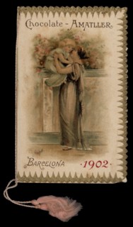 Pocket Calendar in Modernist style, published by Amatller Chocolates Factory, 1902.