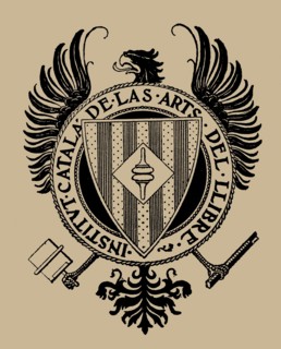 Anagram of the Institut Català de les Arts del Llibre, 1900.
