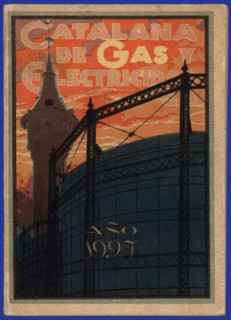 Advertising Calendar for 'Catalana de Gas y Electricidad', year 1927.