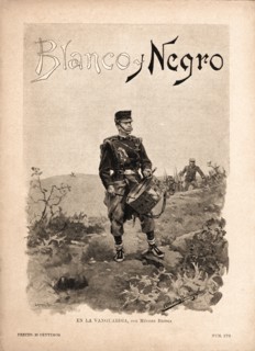 Cover of the magazine 'Blanco y Negro'. Madrid, September 1894. Infantry drum. Drawing by Méndez ?