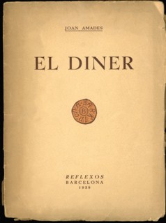 Cover of 'El diner' by Joan Amades, published by Editorial Reflexos, Barcelona, ??1938.