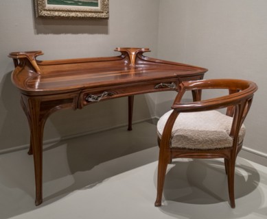 Desk and Chair, Brussels, Belgium, c1900, (c2014-2017). Artist: Alan John Ainsworth.