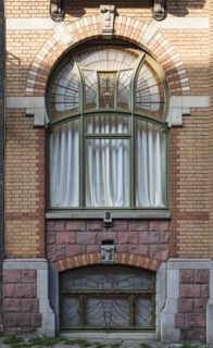 Maison Langbehn, 90-92 Rue Renkin, Brussels, Belgium, (1901), c2014-2017. Artist: Alan John Ainsworth.