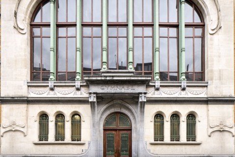 Ecole Josaphat, facing 30 Rue de la Ruche, (1907), c2014-2017. Artist: Alan John Ainsworth.