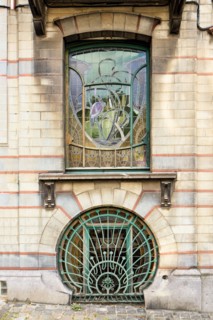 Maison Jaspar, 32-34 Rue Andre Van Hasselt, Brussels, Belgium, (1900), c2014-2017. Artist: Alan John Ainsworth.