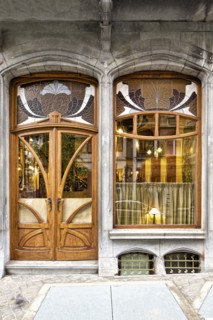 Miscellaneous Brussels art nouveau details, Belgium, c2014-c2017. Artist: Alan John Ainsworth.