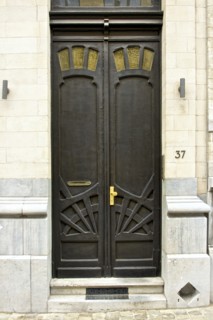 Miscellaneous Brussels art nouveau details, Belgium, c2014-c2017. Artist: Alan John Ainsworth.
