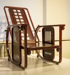 Chair designed by Josef Hoffmann, 'Sitzmachine', 1905, (2018) Artist: Alan John Ainsworth.