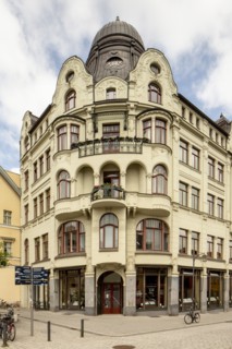 Apartment building, Hansahaus am Wielandplatz, Weimar, Germany, (1905), 2018. Rudolf Zapfe 1905. Artist: Alan John Ainsworth.