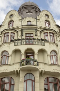 Apartment building, Hansahaus am Wielandplatz, Weimar, Germany, (1905), 2018. Artist: Alan John Ainsworth.