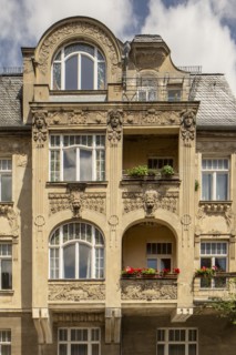 Jugenstil house, Villa Rauner, Cranachstrasse 10, Weimar, Germany, (1905), 2018. Artist: Alan John Ainsworth.