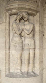 Jugentil Door carving, Department of Philosophy, Jena University, Jena, Germany, 2018. Artist: Alan John Ainsworth.