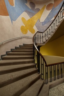 Murals by Oskar Schlemmer in Main building, Bauhaus-University Weimar, (1904-1911), 2018 Artist: Alan John Ainsworth.