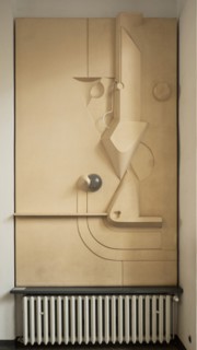 Relief by Joost Schmidt 1923. Main building, Bauhaus-University Weimar (1904-1911), 2018. Artist: Alan John Ainsworth.