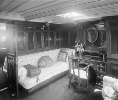 A boudoir on steam ship 'Venetia', 1920. Creator: Kirk & Sons of Cowes.