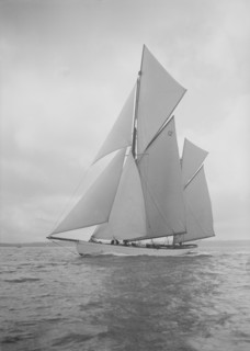 The 96 ft ketch 'Julnar', 1911. Creator: Kirk & Sons of Cowes.