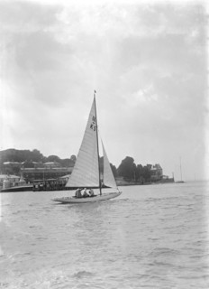 The 18-foot keelboat 'Vanity' (K5), 1922. Creator: Kirk & Sons of Cowes.