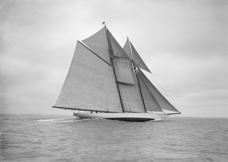 The beautiful schooner 'Meteor IV', 1911. Creator: Kirk & Sons of Cowes.
