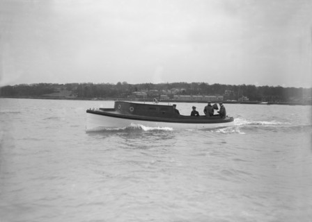 Mitcham 35ft steel motor launch. Creator: Kirk & Sons of Cowes.