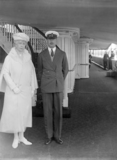 Queen Mary and Prince Henry aboard 'HMY Victoria and Albert', c1933. Creator: Kirk & Sons of Cowes.