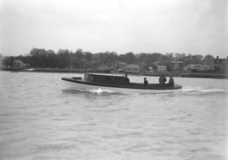 Mitcham 35ft steel motor launch. Creator: Kirk & Sons of Cowes.