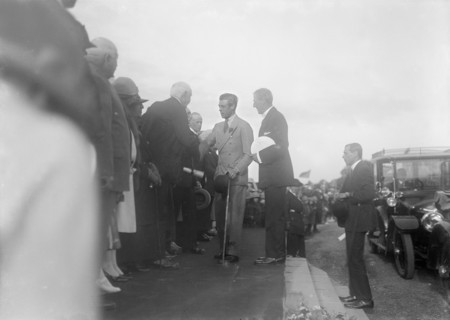 The Prince of Wales on a tour of the Isle of Wight, 1926. Creator: Kirk & Sons of Cowes.