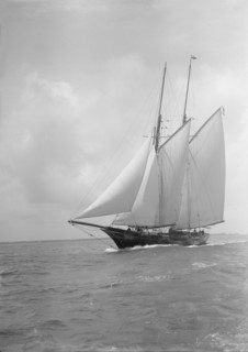 The schooner 'Allah Karim', 1912. Creator: Kirk & Sons of Cowes.