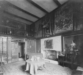 Dining Room at Carisbrooke Castle, Isle of Wight, c1930. Creator: Kirk & Sons of Cowes.
