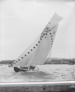 The cutter 'Mazurka' sailing close-hauled. Creator: Kirk & Sons of Cowes.