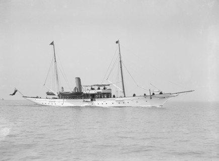 The steam yacht 'Westoe', 1911. Creator: Kirk & Sons of Cowes.